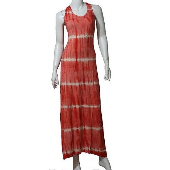 Romeo Juliet Coral Ivory Tie-Dye Tank Dress Medium - Picture 1 of 8